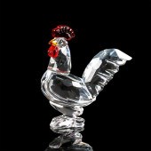 SWAROVSKI CRYSTAL FIGURE, COCK