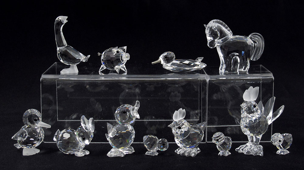 SWAROVSKI CRYSTAL FIGURES: 10