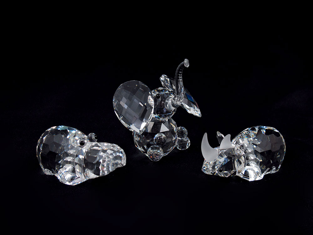 SWAROVSKI CRYSTAL FIGURES: 3