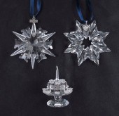 SWAROVSKI CRYSTAL FIGURES: 3 p