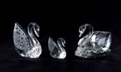 SWAROVSKI CRYSTAL FIGURES: 3 p