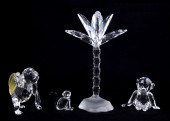 SWAROVSKI CRYSTAL FIGURES: 4 p