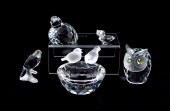 SWAROVSKI CRYSTAL FIGURES: 5 p
