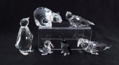 SWAROVSKI CRYSTAL FIGURES: 6 p