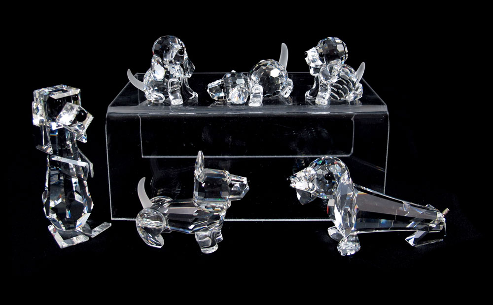 SWAROVSKI CRYSTAL FIGURES: 6