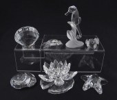 SWAROVSKI CRYSTAL FIGURES: 7 p