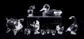 SWAROVSKI CRYSTAL FIGURES: 8 (