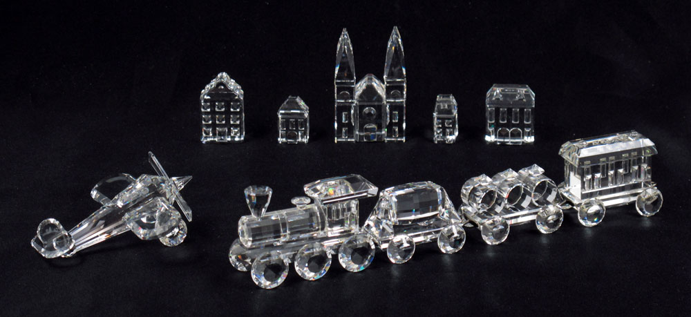 SWAROVSKI CRYSTAL FIGURES: 8 pc lot