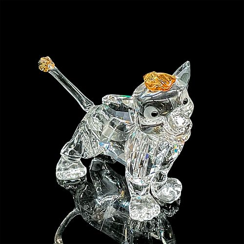 SWAROVSKI CRYSTAL FIGURINE, LION