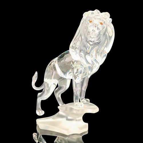 SWAROVSKI CRYSTAL FIGURINE, LION