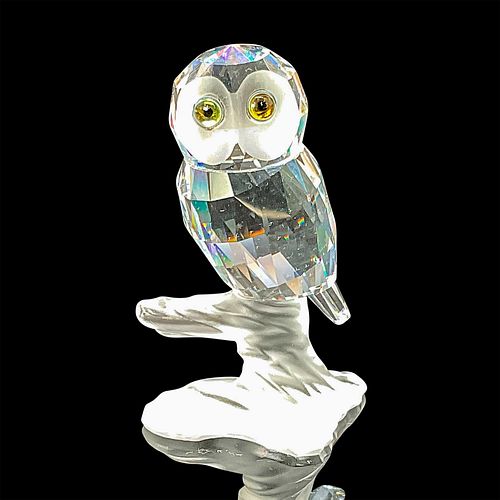 SWAROVSKI CRYSTAL FIGURINE OWL ON
