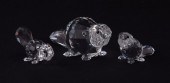 SWAROVSKI CRYSTAL FIGURINES: A