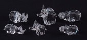 SWAROVSKI CRYSTAL FIGURINES: A