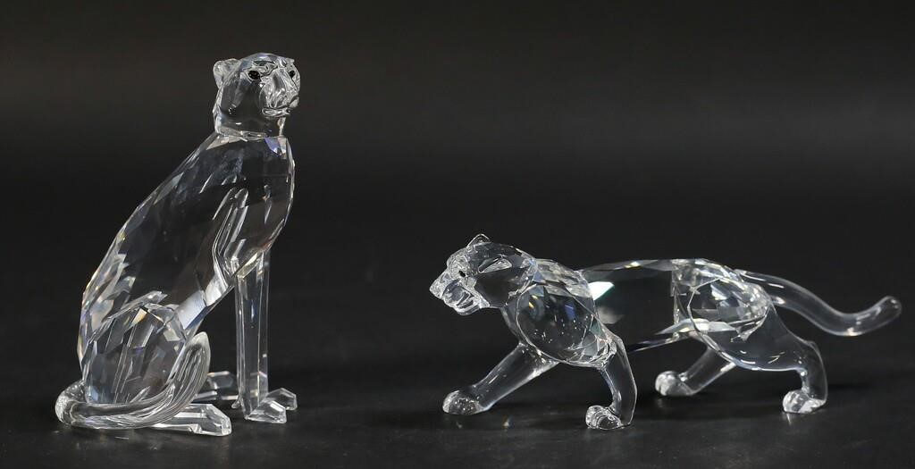 SWAROVSKI CRYSTAL FIGURINES CHEETAH