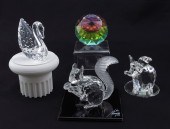 SWAROVSKI CRYSTAL FIGURINES: T
