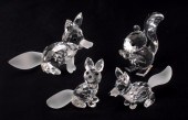 SWAROVSKI CRYSTAL FIGURINES: T