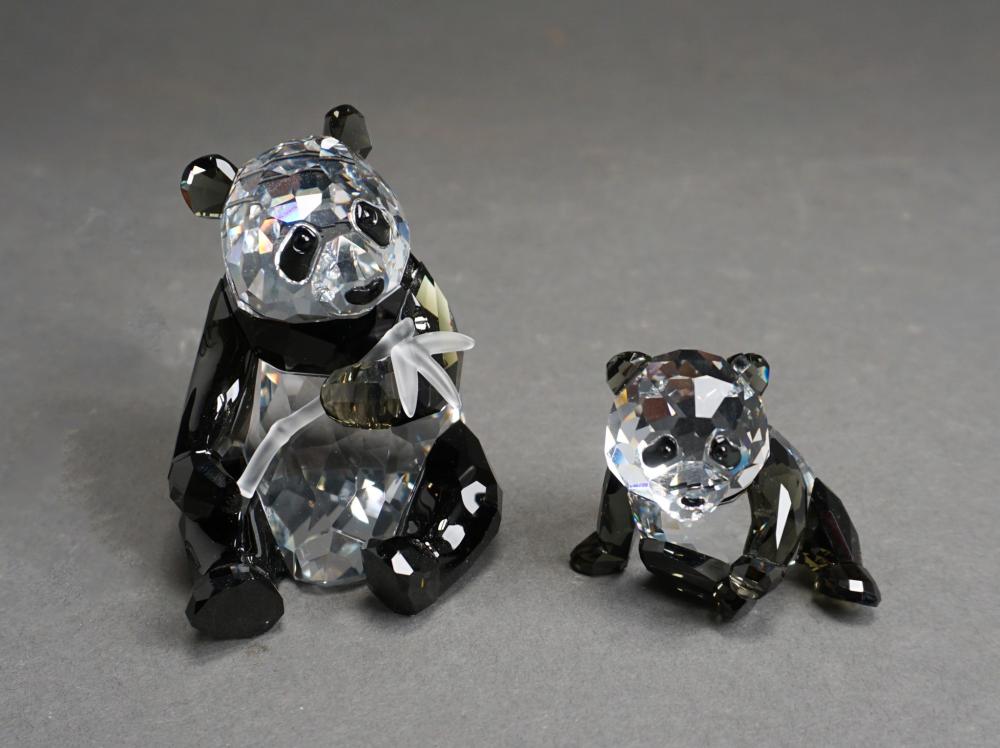 SWAROVSKI CRYSTAL PANDA BEAR AND