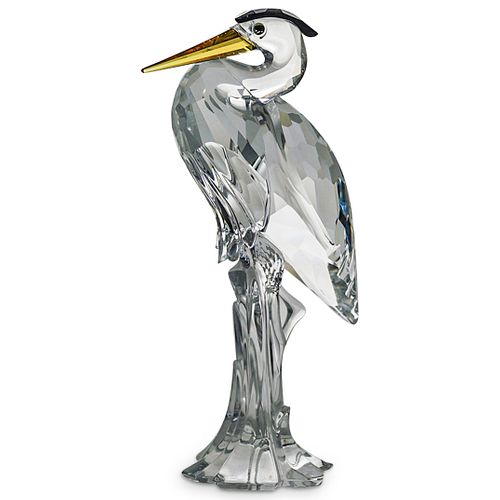 SWAROVSKI CRYSTAL SILVER HERON