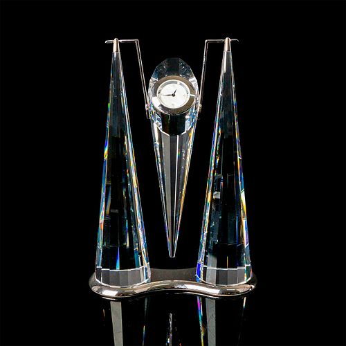 SWAROVSKI CRYSTAL TABLE CLOCK,