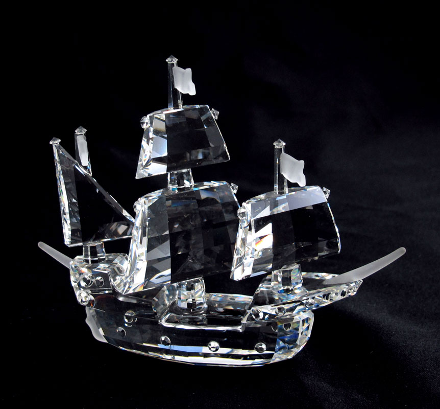 SWAROVSKI CRYSTAL TALL SHIP: