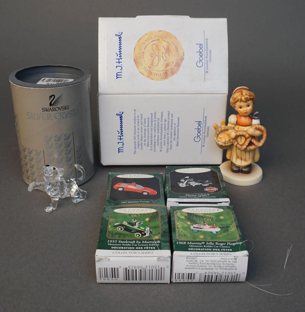 SWAROVSKI FIGURE, A HUMMEL FIGURE