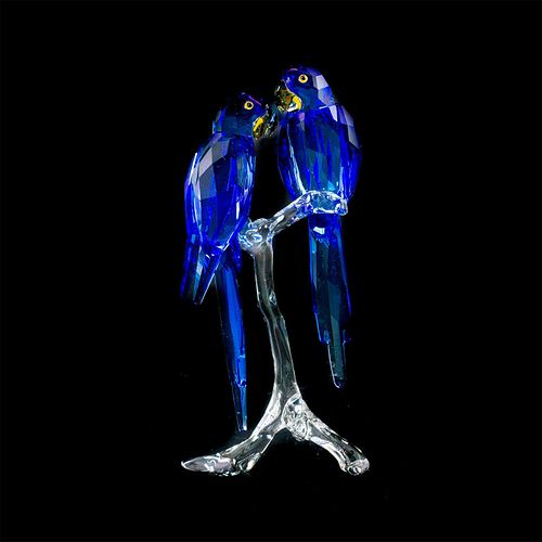 SWAROVSKI FIGURINE, HYACINTH MACAWS