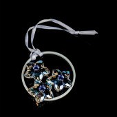 SWAROVSKI FLORAL PENDANT ORNAM