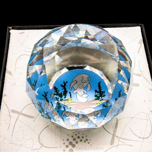 SWAROVSKI PAPERWEIGHT, MANATEE