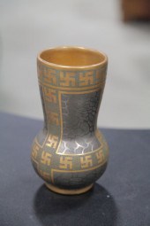 SWASTIKA KERAMOS POTTERY VASE.