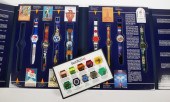 SWATCH WATCH PARTS DISPLAY & O