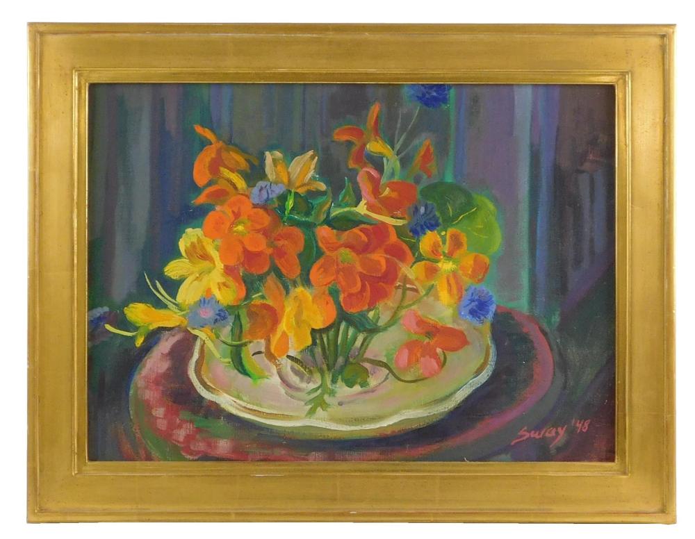 "SWAY", OIL ON CANVAS BOARD,