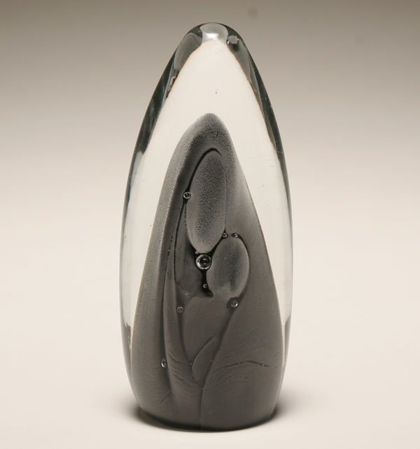 Swedish art glass form depicting