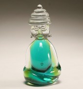 Swedish clear to green glass f