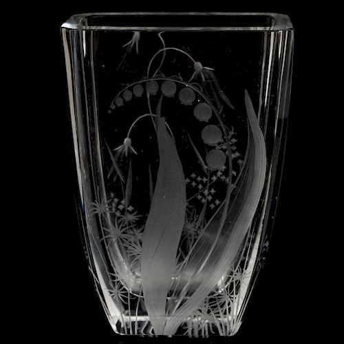 SWEDISH CRYSTAL ETCHED