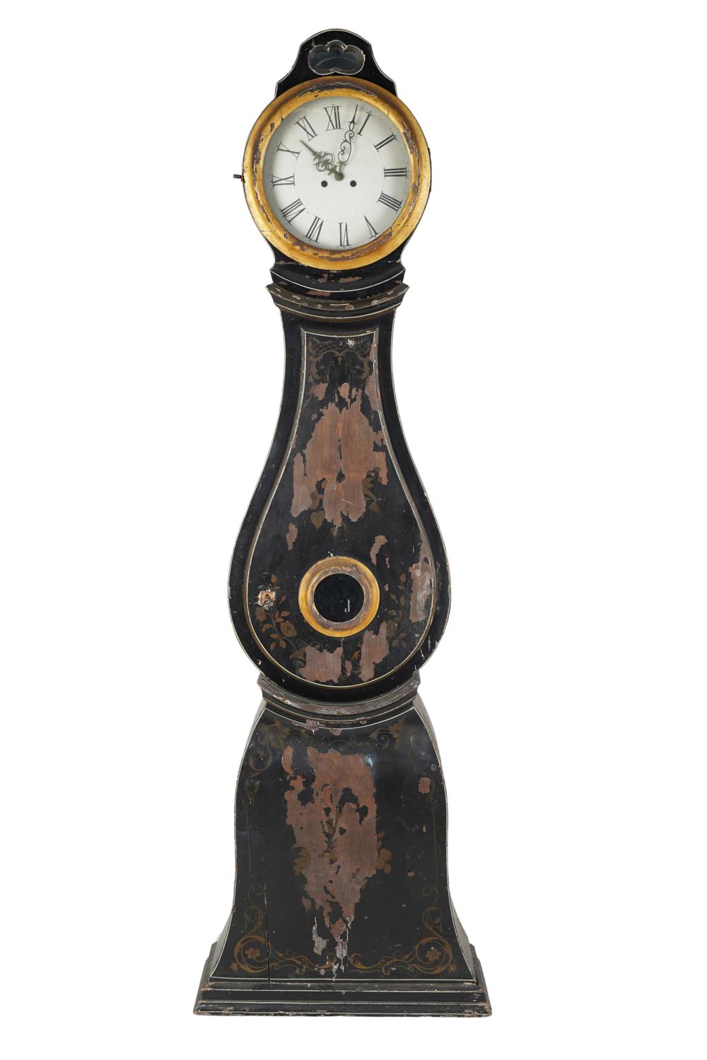 SWEDISH EBONIZED & GILT-PAINTED
