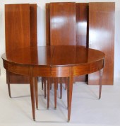 SWEDISH EMPIRE MAHOGANY DINING