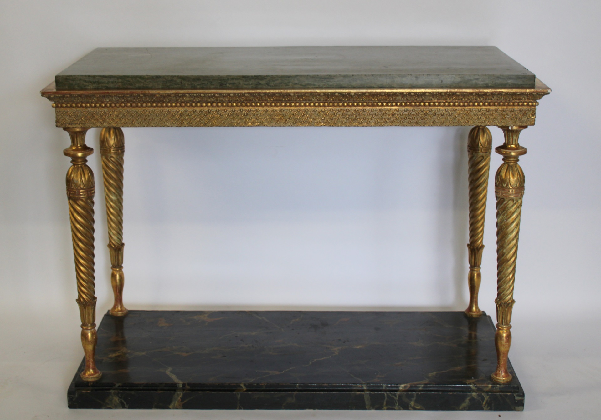 SWEDISH EMPIRE MARBLETOP CONSOLE. A