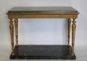 SWEDISH EMPIRE MARBLETOP CONSO