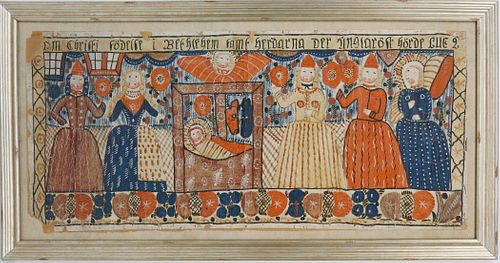 SWEDISH FOLK ART BONAD, CIRCA