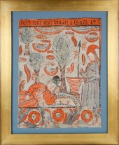 SWEDISH FOLK ART BONAD, CIRCA