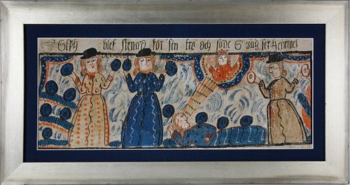 SWEDISH FOLK ART BONAD, CIRCA