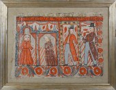 SWEDISH FOLK ART BONAD, CIRCA