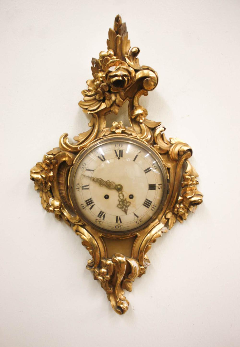 SWEDISH GILDED WOOD AND GESSO