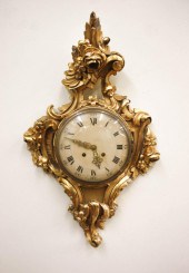 SWEDISH GILDED WOOD AND GESSO