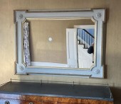 SWEDISH GRAY PAINTED & GILT NE