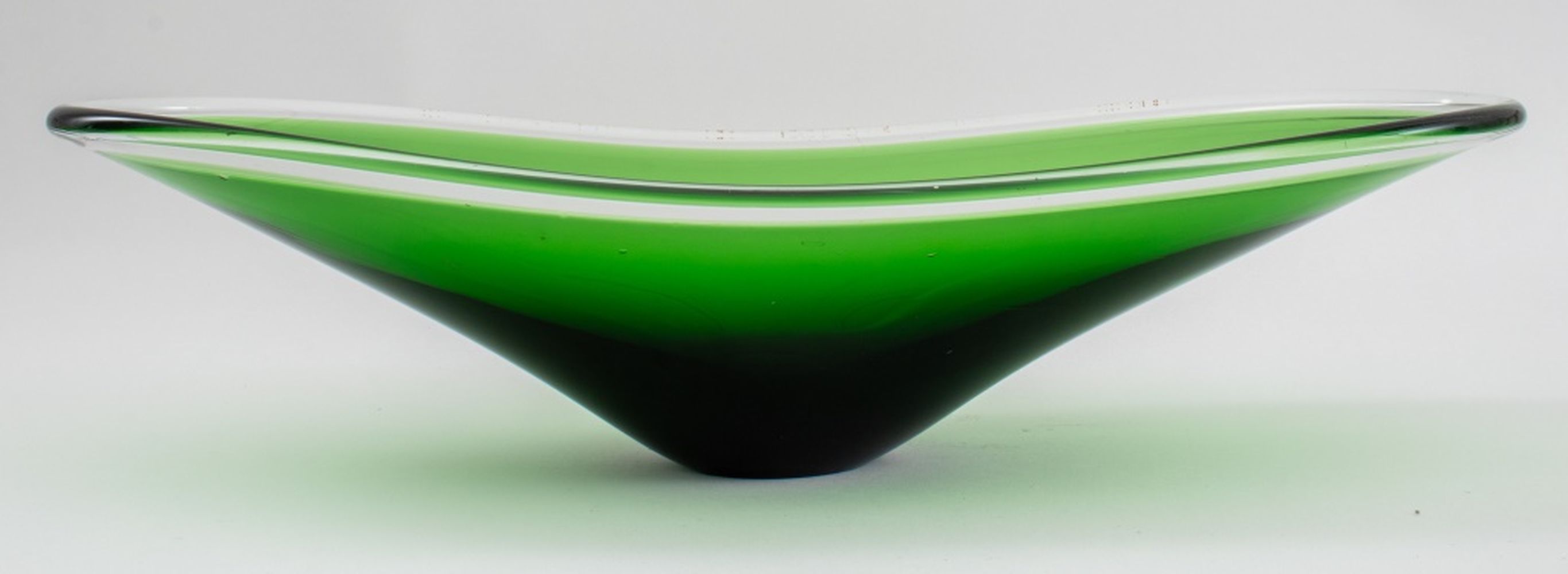 SWEDISH GREEN GLASS ASYMMETRICAL