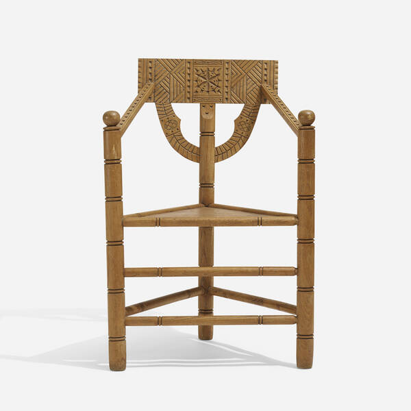 SWEDISH, monk chair 34½ h × 24 w
