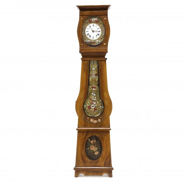 SWEDISH PAINT DECORATED TALL CASE