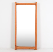 SWEDISH PINE WALL MIRROR C. 19