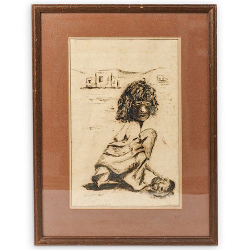 (SWEDISH SCHOOL) SIGNED OIL ON